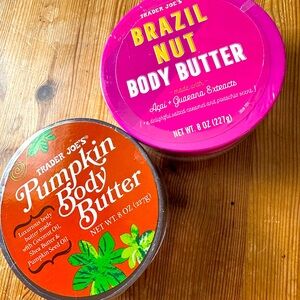 Trader Joe’s body butter Brazil nut butter and pumpkin body butter